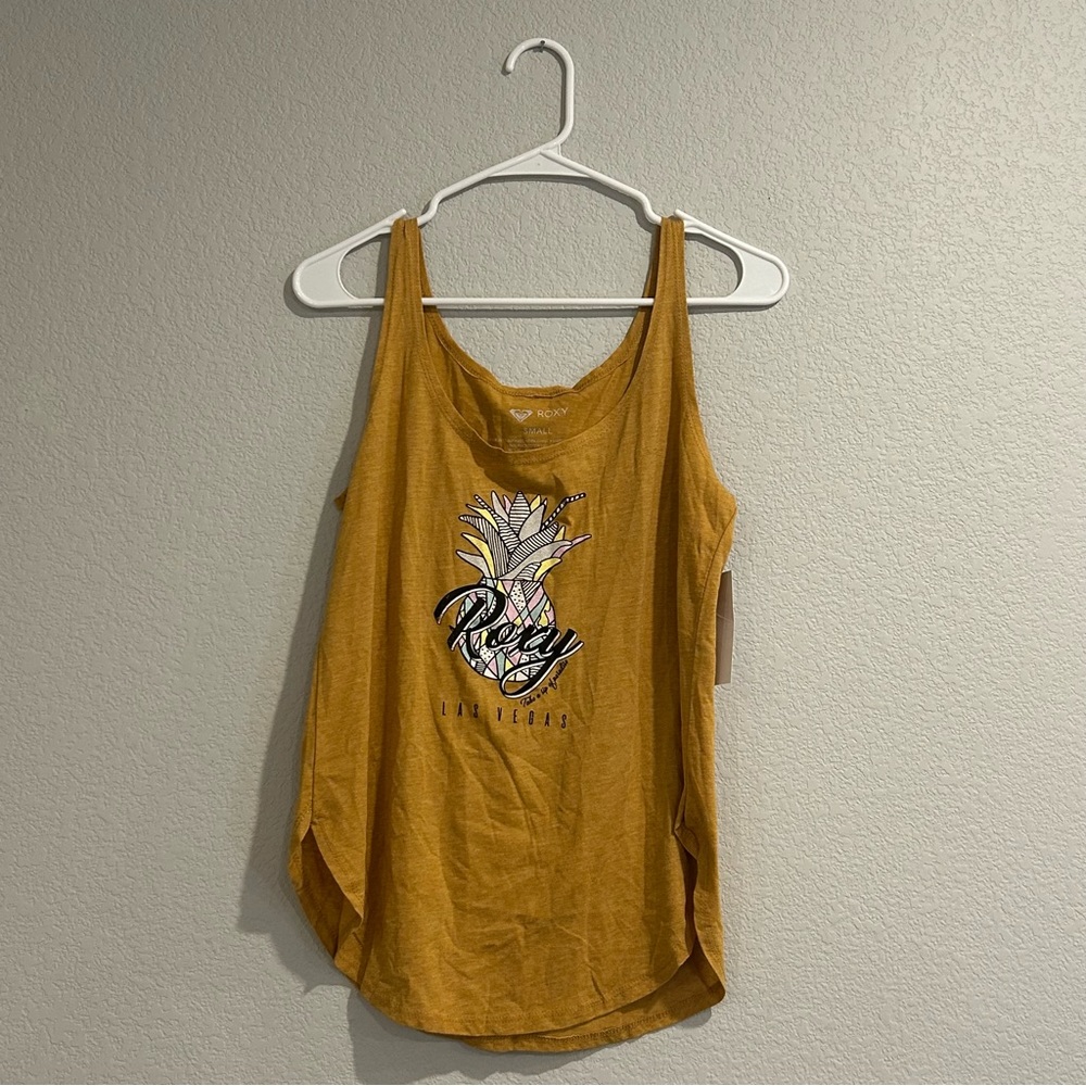 NWT Roxy, Mustard Yellow, Las Vegas, Women’s Tank, Size Small